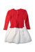 A Red Sweater Dresses from Polo Ralph Lauren in size 4T for girl. (Back View)