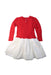 A Red Sweater Dresses from Polo Ralph Lauren in size 6T for girl. (Back View)