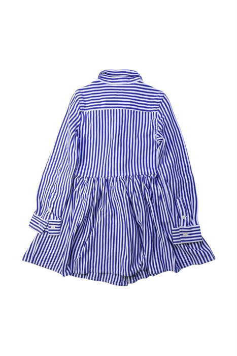 A Blue Long Sleeve Dresses from Polo Ralph Lauren in size 4T for girl. (Back View)