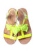 A Yellow Sandals from Jacadi in size 6T for girl. (Back View)