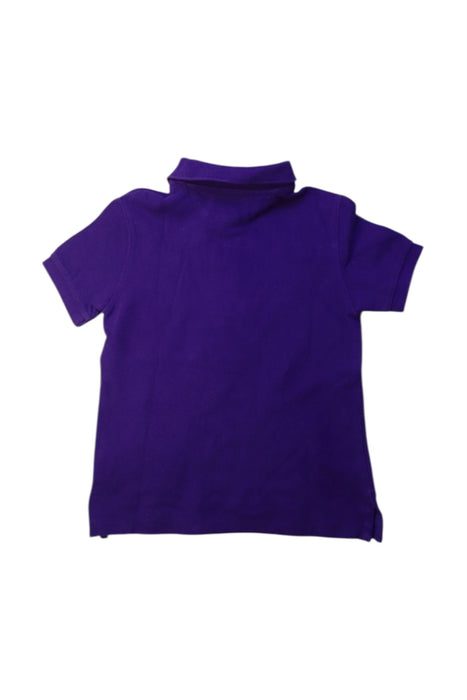 A Purple Short Sleeve Polos from Polo Ralph Lauren in size 6T for boy. (Back View)
