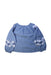 A Blue Long Sleeve Tops from Seed in size 7Y for girl. (Back View)