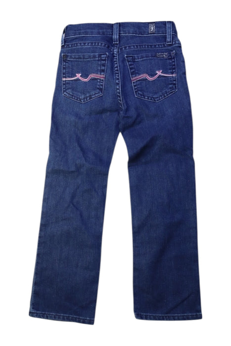 A Blue Jeans from 7 For All Mankind in size 4T for girl. (Back View)