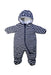 A Navy Snowsuits from Petit Bateau in size 6-12M for neutral. (Front View)