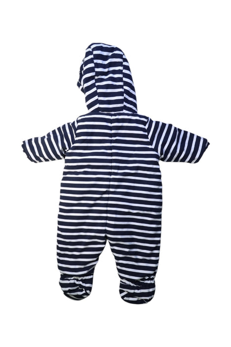 A Navy Snowsuits from Petit Bateau in size 6-12M for neutral. (Back View)