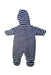 A Navy Snowsuits from Petit Bateau in size 6-12M for neutral. (Back View)