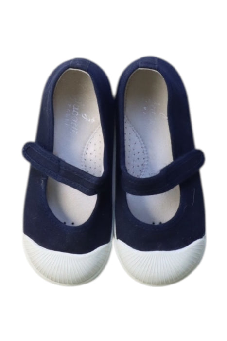 A Navy Flats from Jacadi in size 3T for girl. (Back View)