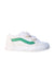 A White Sneakers from Vans in size 3T for neutral. (Front View)