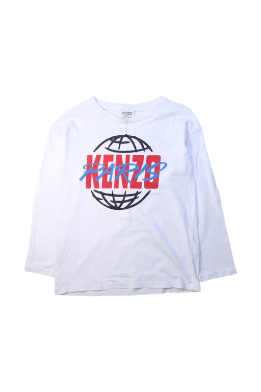 A White Long Sleeve T Shirts from Kenzo in size 6T for boy. (Front View)