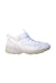 A White Sneakers from Skechers in size 7Y for girl. (Front View)