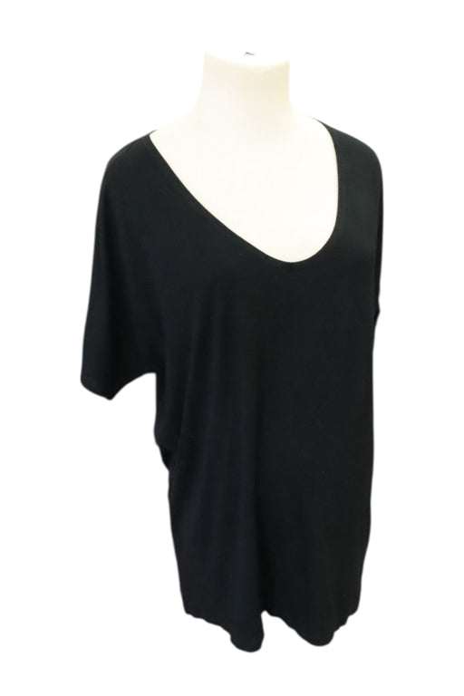 A Black Short Sleeve Tops from Hatch in size Maternity-M for maternity. (Front View)