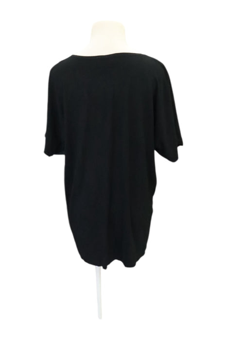 A Black Short Sleeve Tops from Hatch in size Maternity-M for maternity. (Back View)