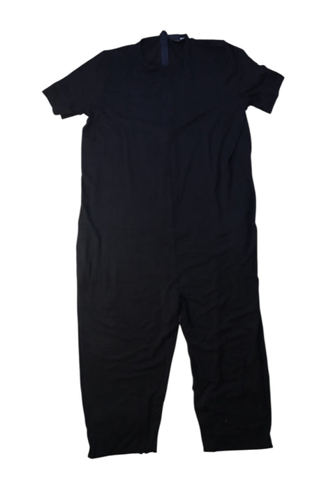 A Black Short Sleeve Jumpsuits from Hatch in size Maternity-XS for maternity. (Front View)