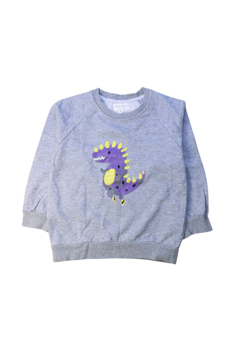 A Grey Crewneck Sweatshirts from Felix & Mina in size 4T for neutral. (Front View)