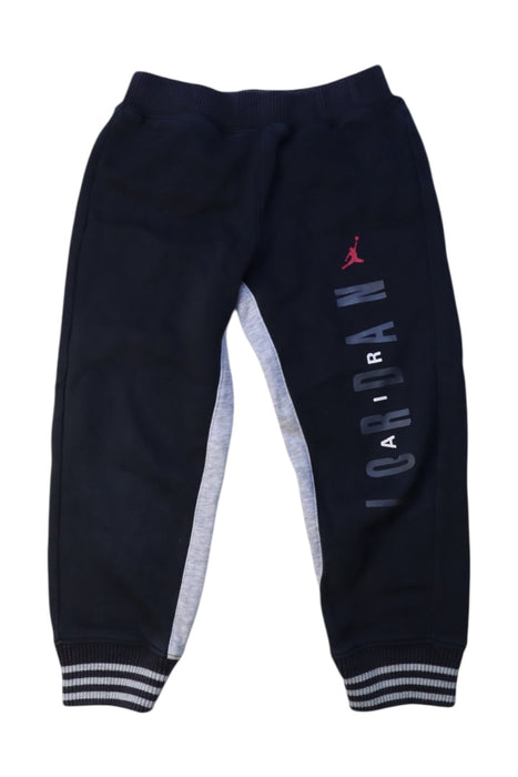 A Black Sweatpants from Air Jordan in size 4T for boy. (Front View)