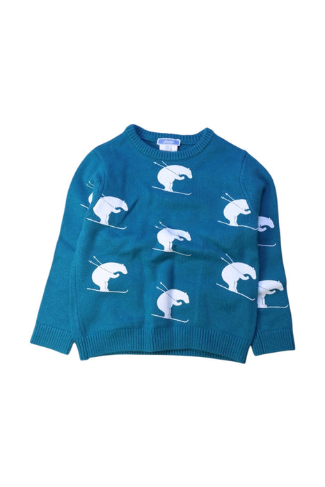 A Teal Knit Sweaters from Jacadi in size 4T for neutral. (Front View)