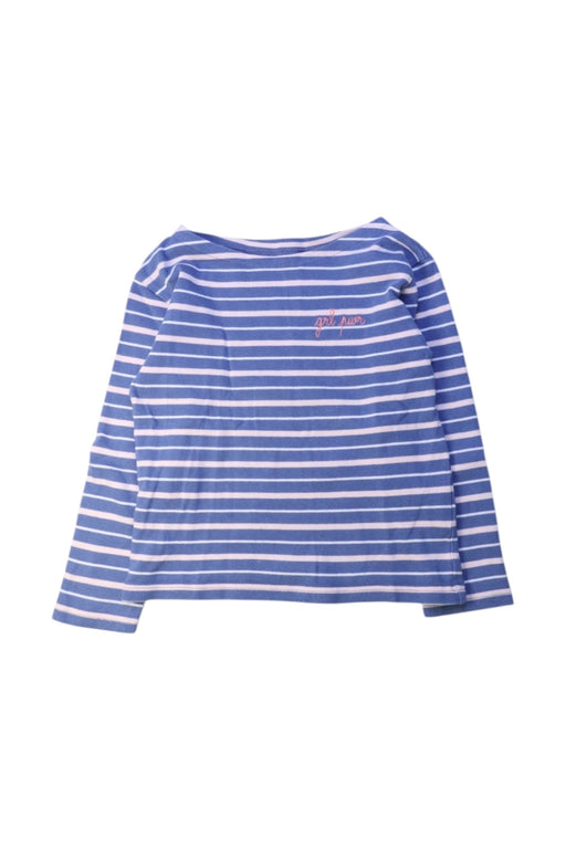 A Blue Long Sleeve Tops from Maison Labiche in size 6T for girl. (Front View)
