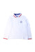 A White Long Sleeve Polos from Jacadi in size 6T for boy. (Front View)