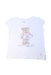 A White Short Sleeve T Shirts from Polo Ralph Lauren in size 6T for girl. (Front View)