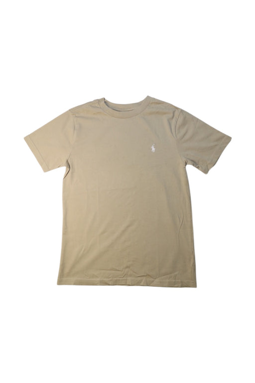 A Beige Short Sleeve T Shirts from Polo Ralph Lauren in size 8Y for boy. (Front View)