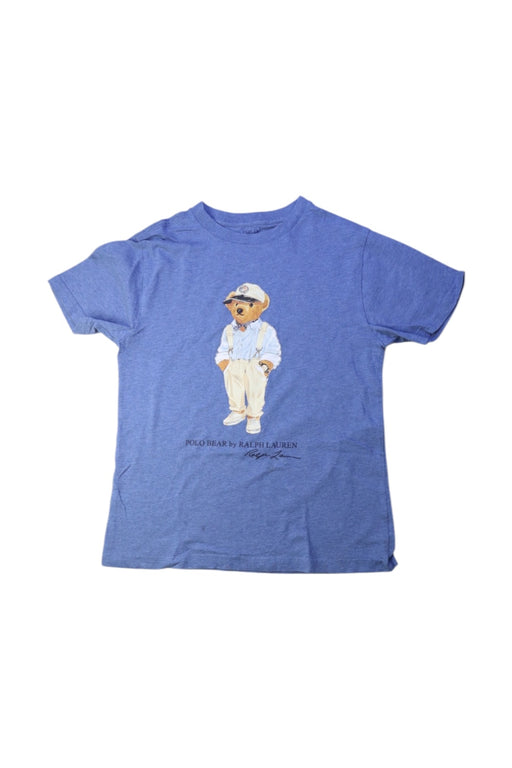 A Blue Short Sleeve T Shirts from Polo Ralph Lauren in size 8Y for boy. (Front View)