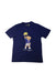A Navy Short Sleeve T Shirts from Polo Ralph Lauren in size 8Y for boy. (Front View)