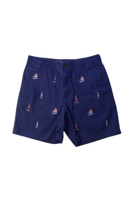 A Navy Shorts from Polo Ralph Lauren in size 12Y for boy. (Front View)