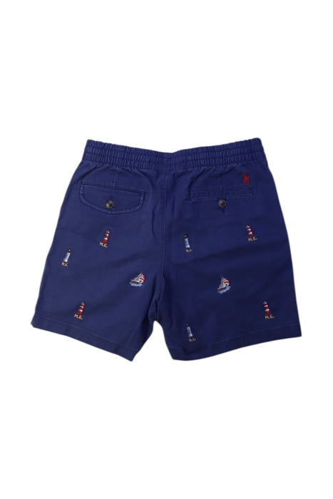 A Navy Shorts from Polo Ralph Lauren in size 12Y for boy. (Back View)