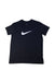 A Black Short Sleeve T Shirts from Nike in size 11Y for boy. (Front View)