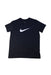 A Black Short Sleeve T Shirts from Nike in size 11Y for boy. (Front View)