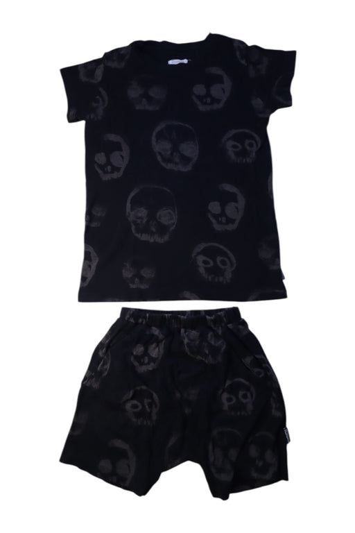 A Black Shorts Sets from Nununu in size 8Y for boy. (Front View)
