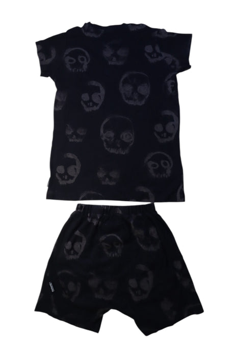 A Black Shorts Sets from Nununu in size 8Y for boy. (Back View)