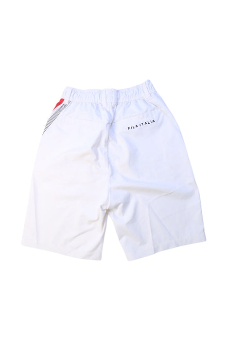 A White Shorts from Fila in size 10Y for boy. (Back View)