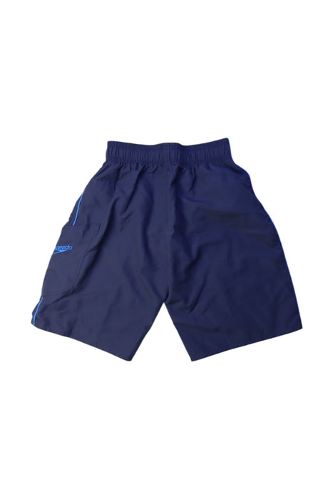A Navy Swim Shorts from Speedo in size 8Y for boy. (Back View)