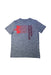A Blue Short Sleeve T Shirts from Under Armour in size 10Y for boy. (Front View)