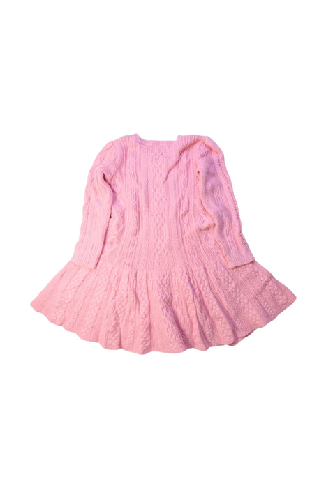 A Pink Sweater Dresses from Polo Ralph Lauren in size 4T for girl. (Back View)