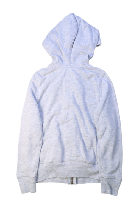 A Grey Zippered Sweatshirts from Polo Ralph Lauren in size 7Y for girl. (Back View)