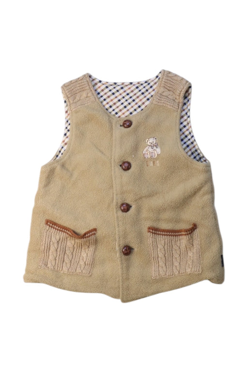 A Beige Outerwear Vests from Daks in size 5T for neutral. (Front View)