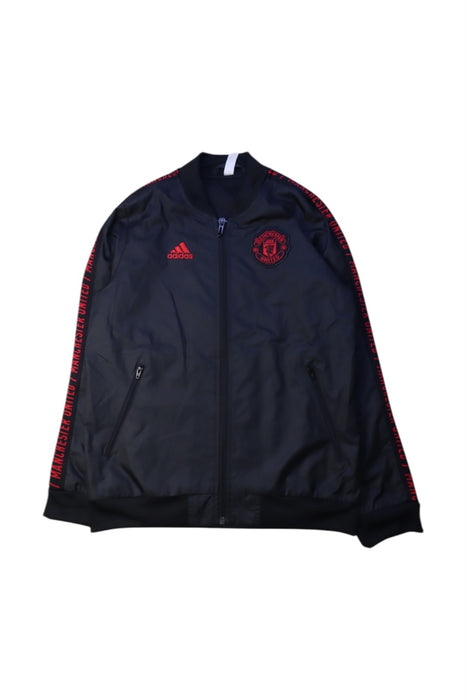 A Black Lightweight Jackets from Adidas in size 9Y for neutral. (Front View)