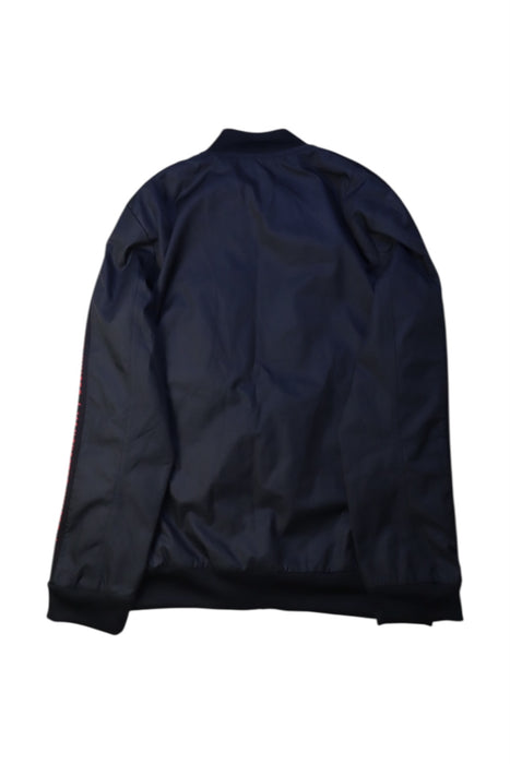 A Black Lightweight Jackets from Adidas in size 9Y for neutral. (Back View)