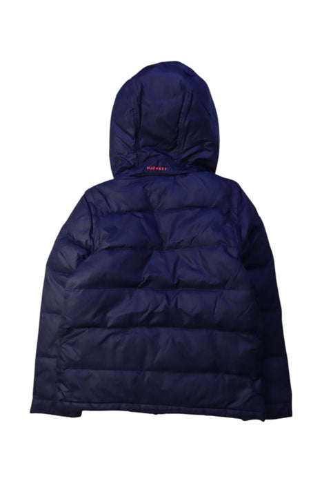 A Navy Puffer/Quilted Jackets from Hackett in size 9Y for boy. (Back View)