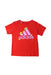 A Red Short Sleeve T Shirts from Adidas in size 12-18M for neutral. (Front View)
