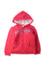 A Red Hooded Sweatshirts from Tommy Hilfiger in size 3T for girl. (Front View)