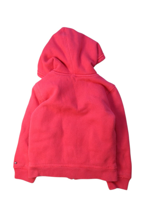 A Red Hooded Sweatshirts from Tommy Hilfiger in size 3T for girl. (Back View)