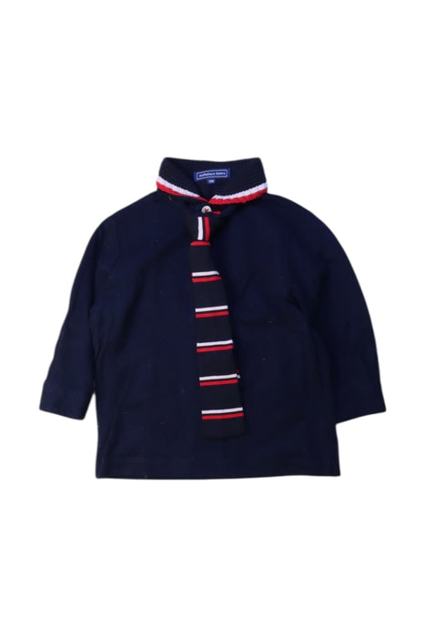 A Navy Long Sleeve Shirts from Nicholas & Bears in size 6-12M for boy. (Front View)