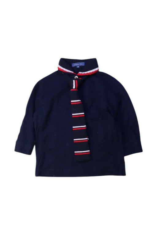 A Navy Long Sleeve Shirts from Nicholas & Bears in size 6-12M for boy. (Front View)