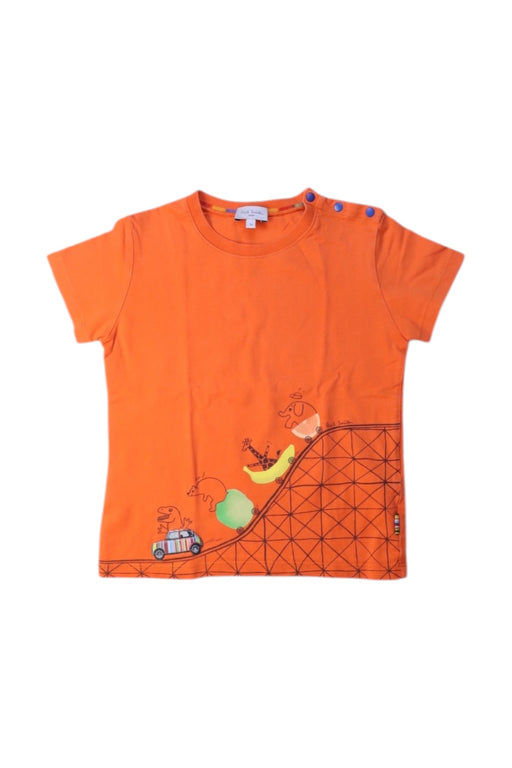 A Orange Short Sleeve T Shirts from Paul Smith in size 3T for boy. (Front View)