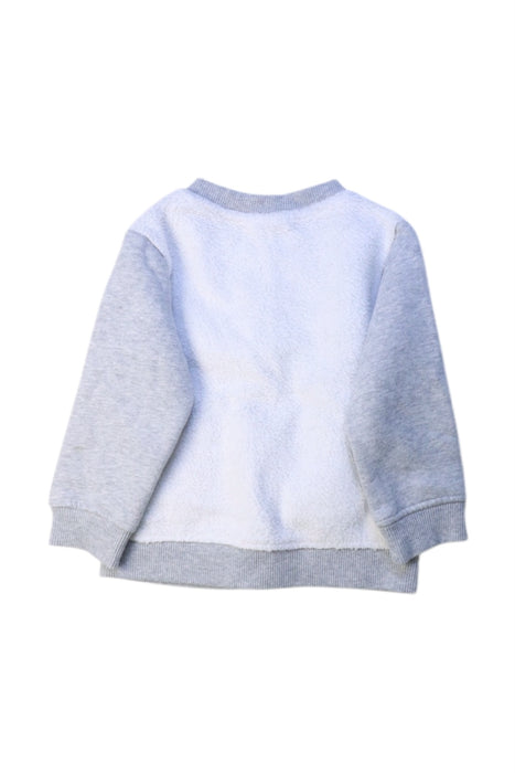 A Grey Zippered Sweatshirts from La Compagnie des Petits in size 2T for boy. (Back View)