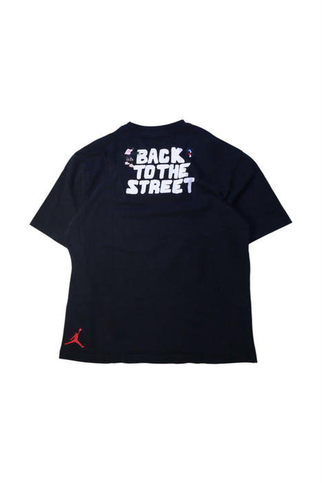 A Black Short Sleeve T Shirts from Air Jordan in size 14Y for boy. (Back View)