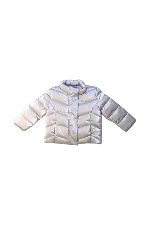 A White Puffer/Quilted Jackets from Original Marines in size 6-12M for girl. (Front View)
